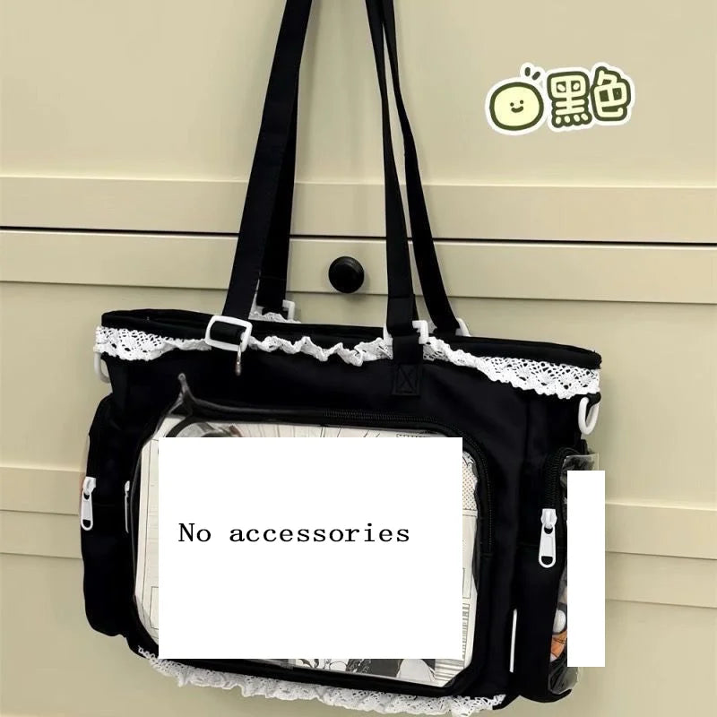 Japanese "Large Appetite" Ballet Girl Ita Bag | Two-Dimension Anime Transparent Display Messenger - view 6