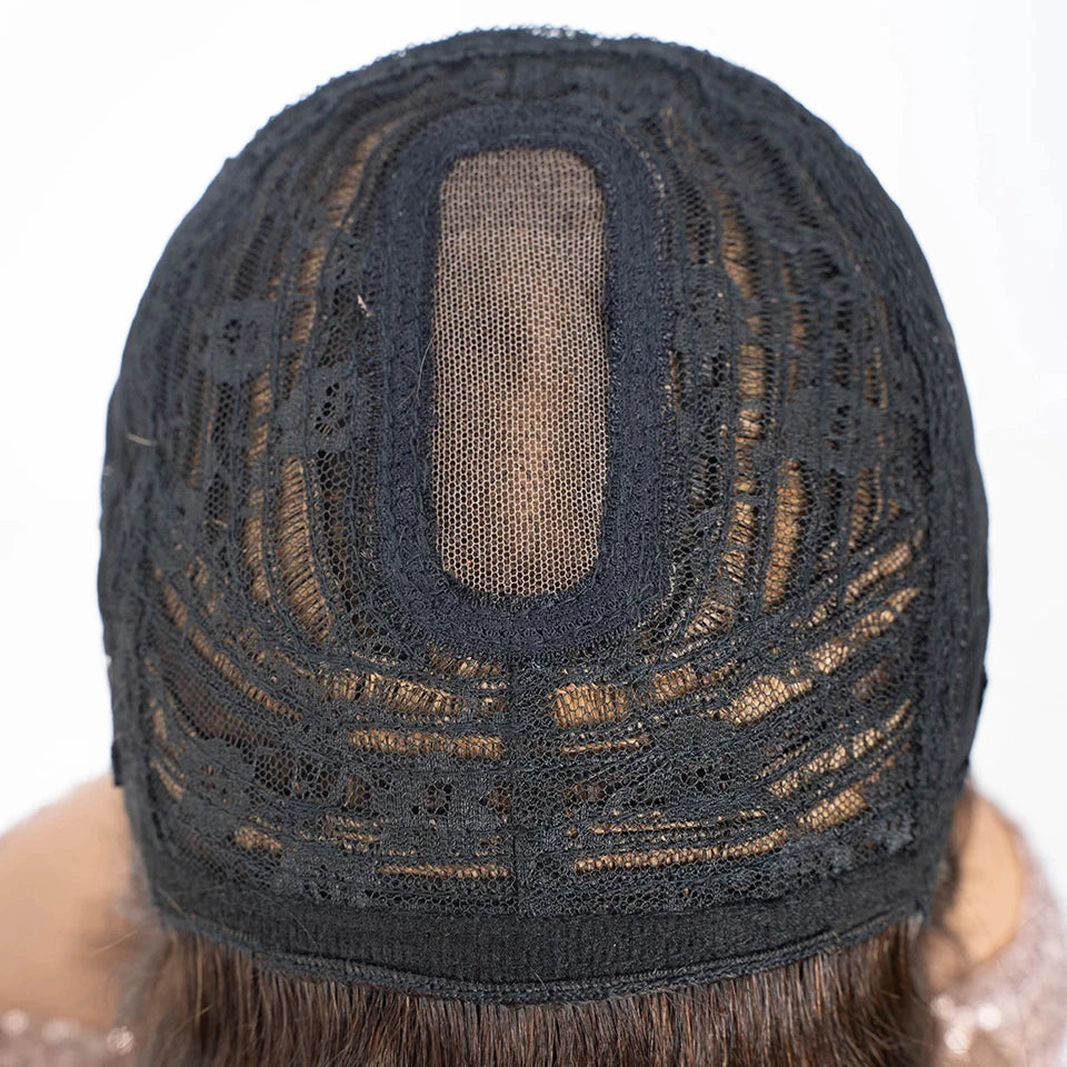 Rebecca Ombre Blonde Brown Bob Wig | 3x1 Part Lace Human Hair Luxegan