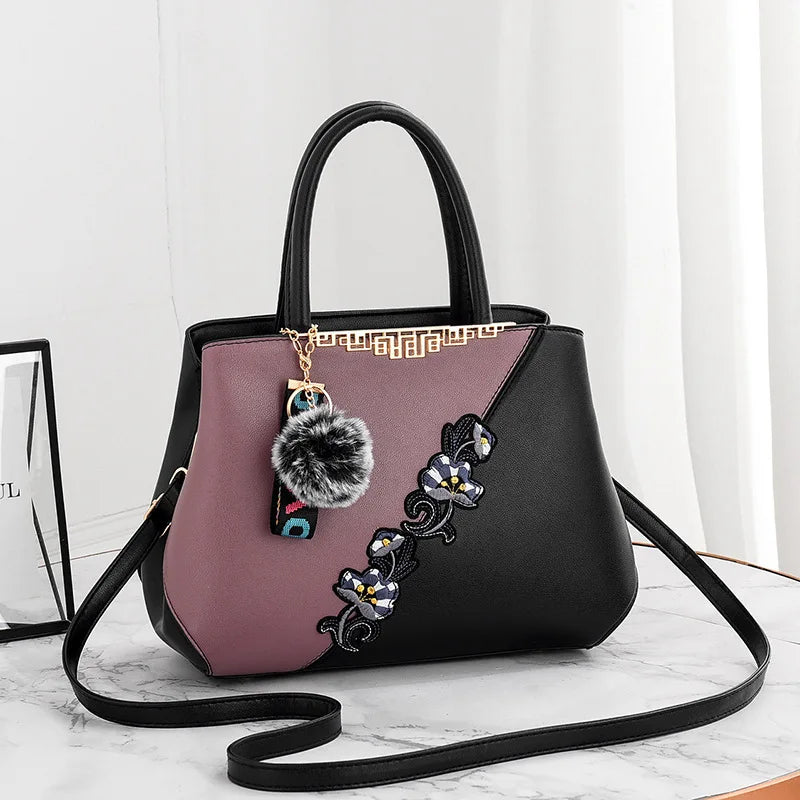 Designer Shell Handbag | Vintage Leather Shoulder & Top-Handle Bag Luxegan