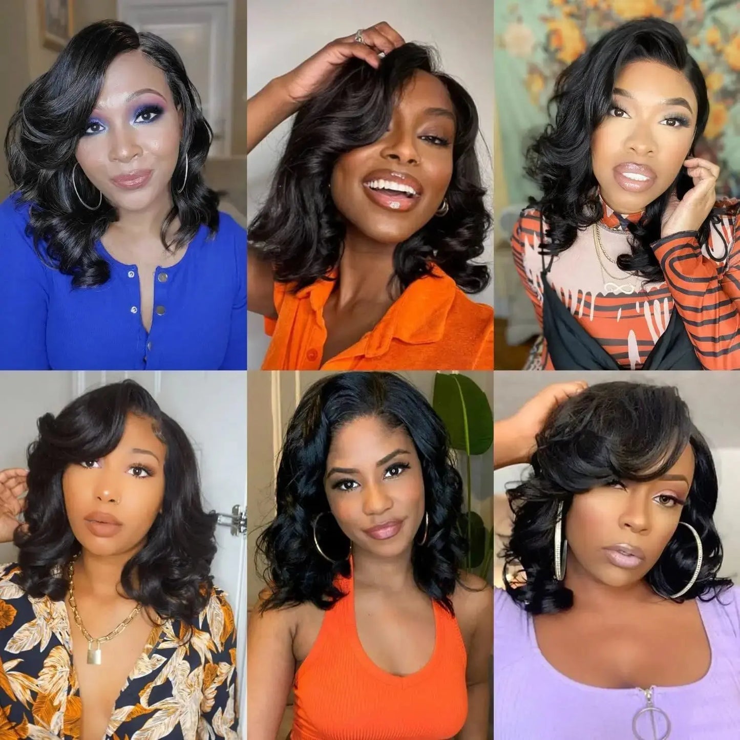 Short Bob | 6X4 | Body Wave Wig | Lace Front | Human Hair | Transparent Lace Closure | Pre-Cut | Pre-Plucked | Glueless | HD | Ready To Wear | Wear and Go Luxegan