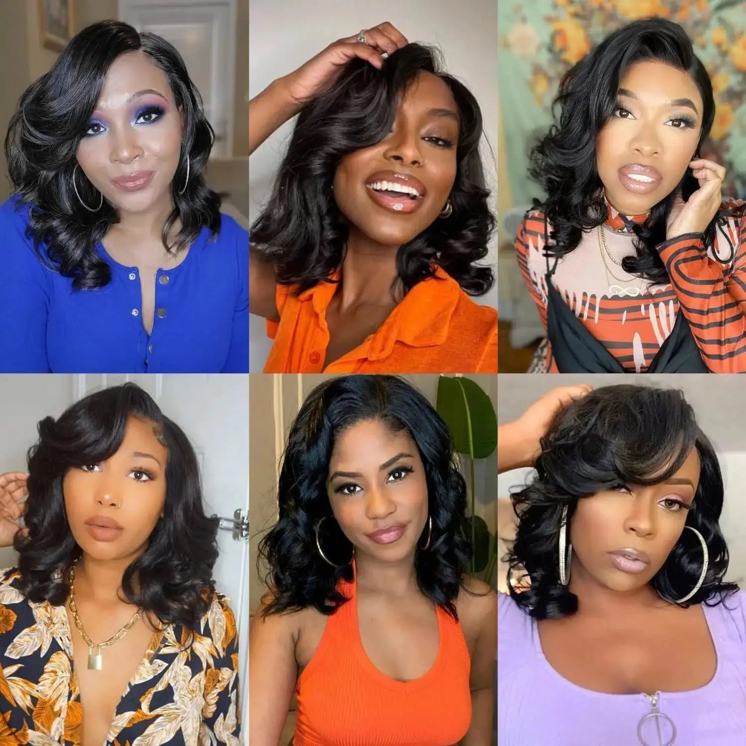 Short Bob | 6X4 | Body Wave Wig | Lace Front | Human Hair | Transparent Lace Closure | Pre-Cut | Pre-Plucked | Glueless | HD | Ready To Wear | Wear and Go Luxegan