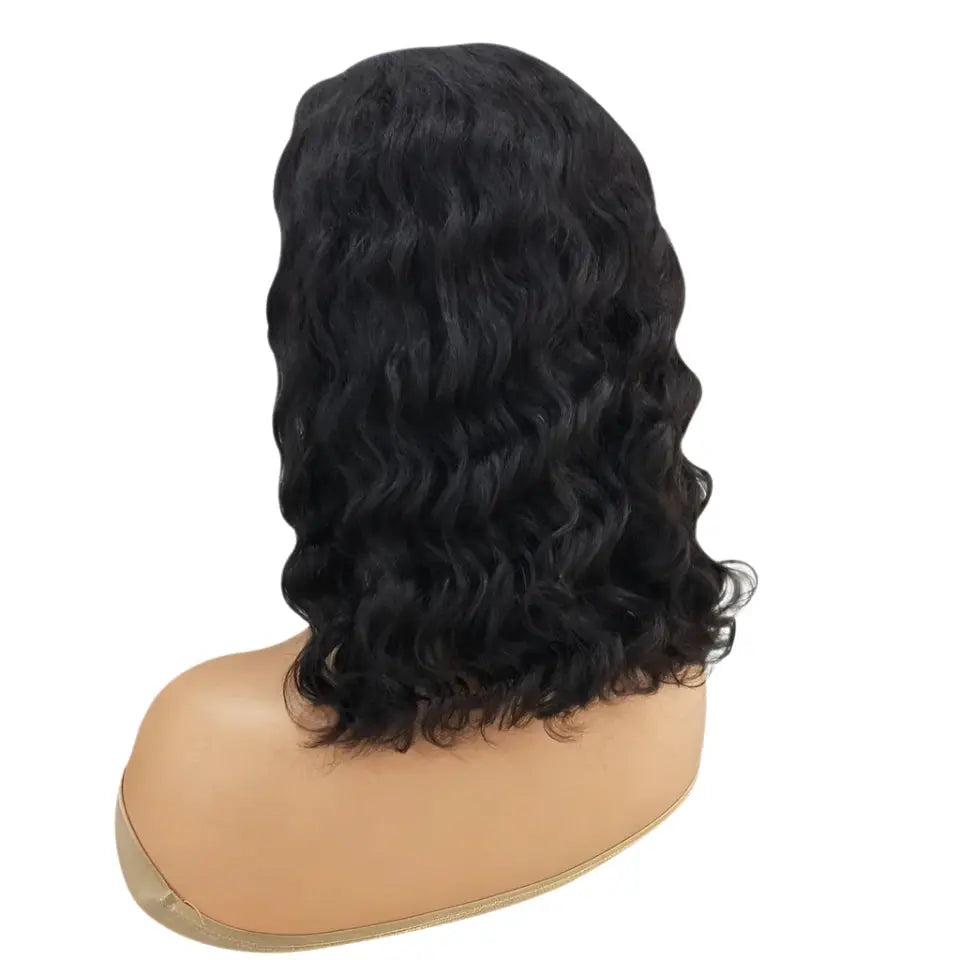 Short Bob | 6X4 | Body Wave Wig | Lace Front | Human Hair | Transparent Lace Closure | Pre-Cut | Pre-Plucked | Glueless | HD | Ready To Wear | Wear and Go Luxegan