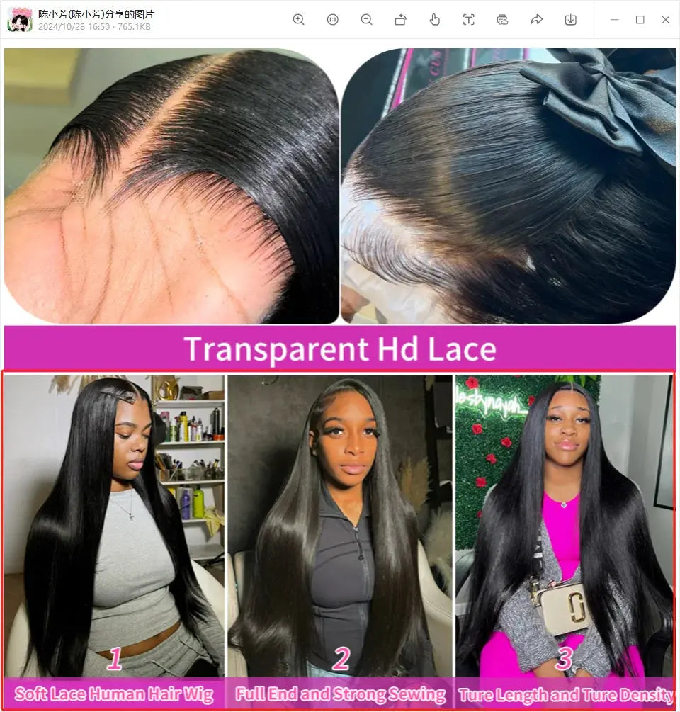 Straight Human Hair | HD Lace Frontal | Glueless | Ready To Wear | Brazilian | Preplucked
