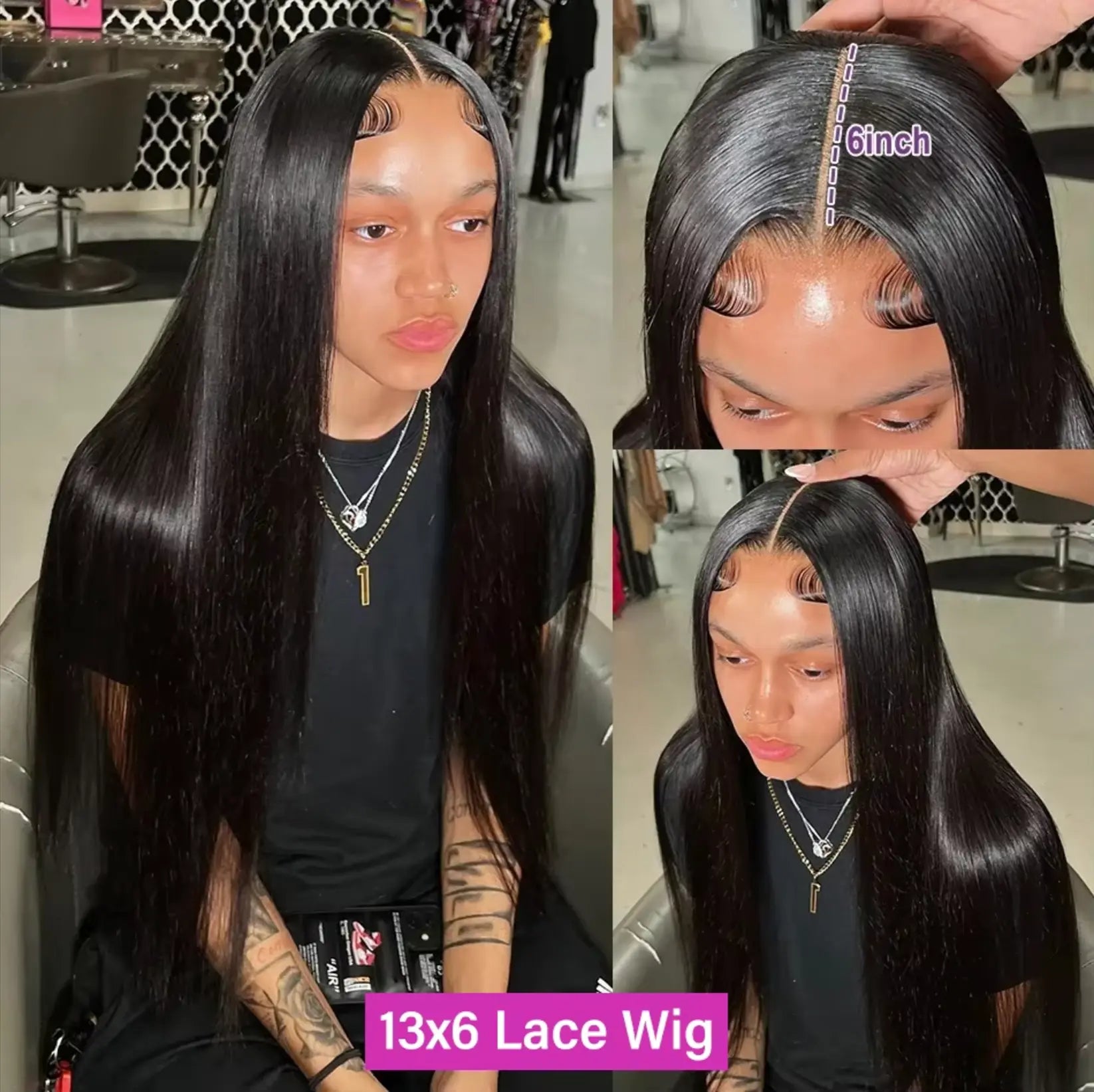 Straight | Human Hair | HD | Lace Frontal | Glueless | Ready To Wear | Brazilian | Preplucked