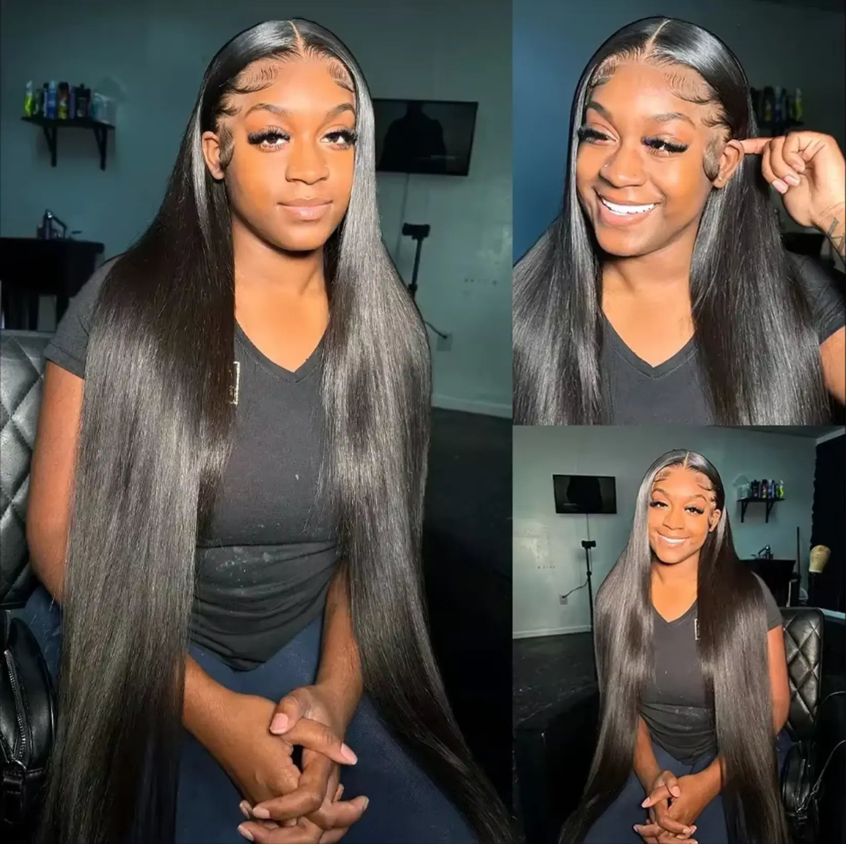 Straight | Human Hair | HD | Lace Frontal | Glueless | Ready To Wear | Brazilian | Preplucked