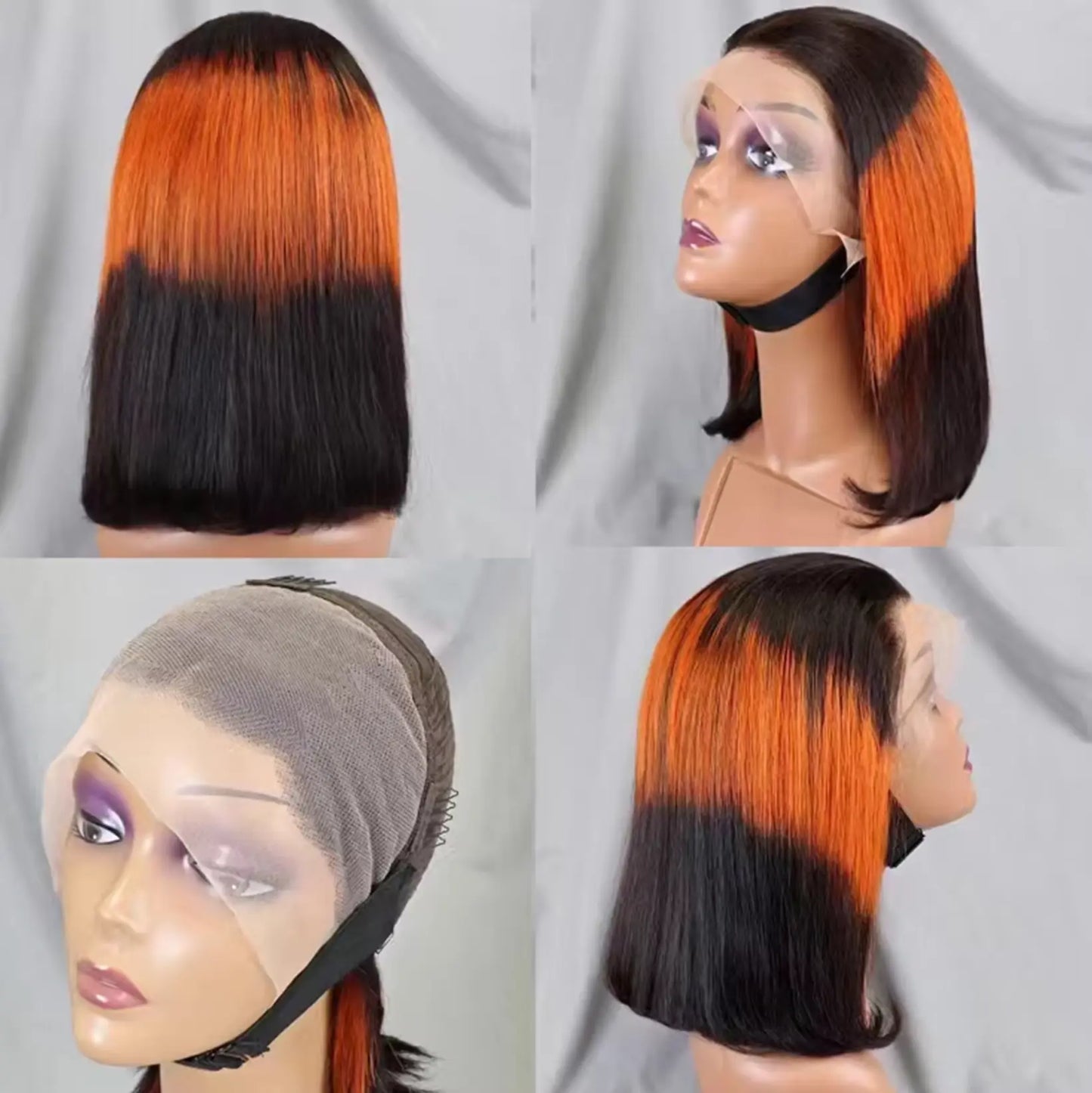 Straight | Short BoB | Lace Front | Human Hair | Glueless | Brazilian | Ready to Wear