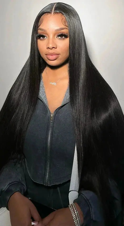 Transparent Bone Straight | Human Hair | Brazilian | Remy | Lace Frontal Wig Luxegan