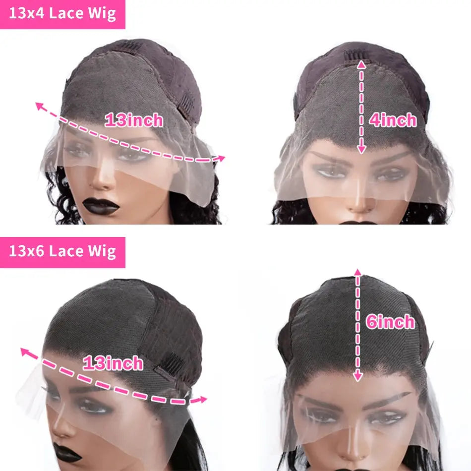 Transparent Bone Straight | Human Hair | Brazilian | Remy | Lace Frontal Wig Luxegan