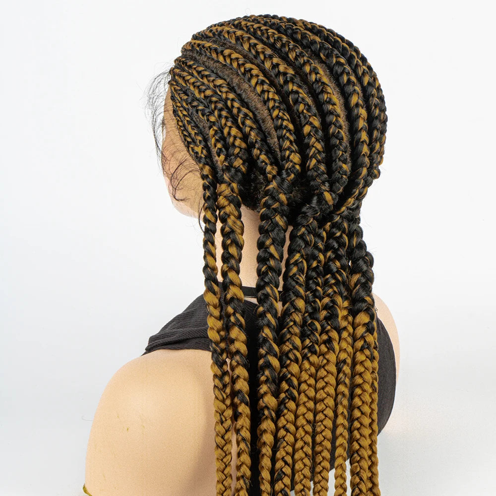 KIMA Cornrow & Box Braids Wig | Full Lace with Baby Hair Luxegan