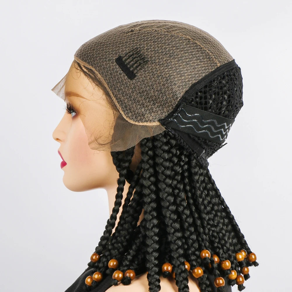 14" Short Braided Bob Wig | Lace Front | Heat Resistant | Black Women Luxegan