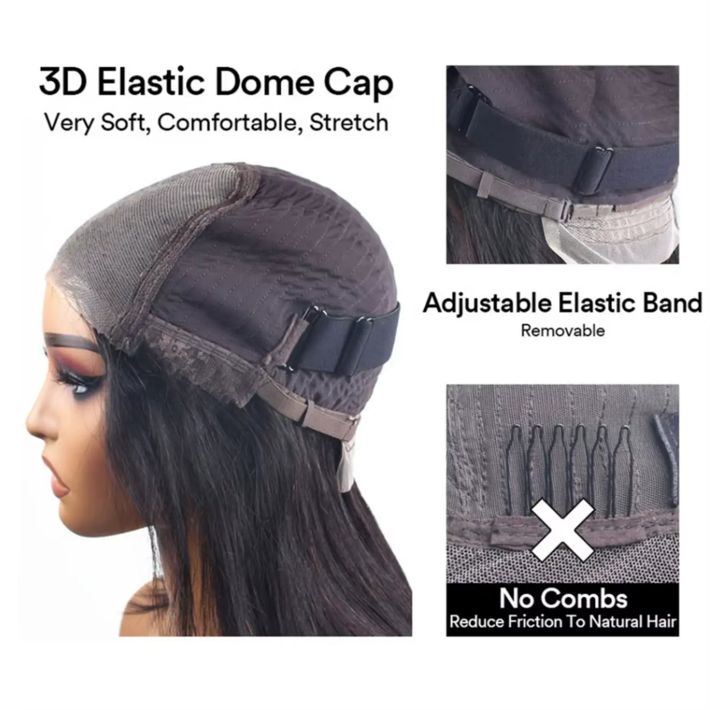 Water Wave Lace Front | Lace Closure | Black | Curly | HD Lace Frontal Human Hair | Glueless | Human Hair | Ready To Wear Luxegan