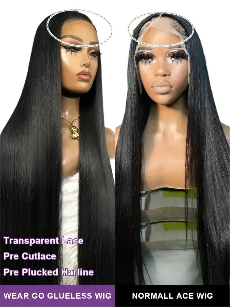 Wear and Go Bone Straight Human Hair Wig Luxegan
