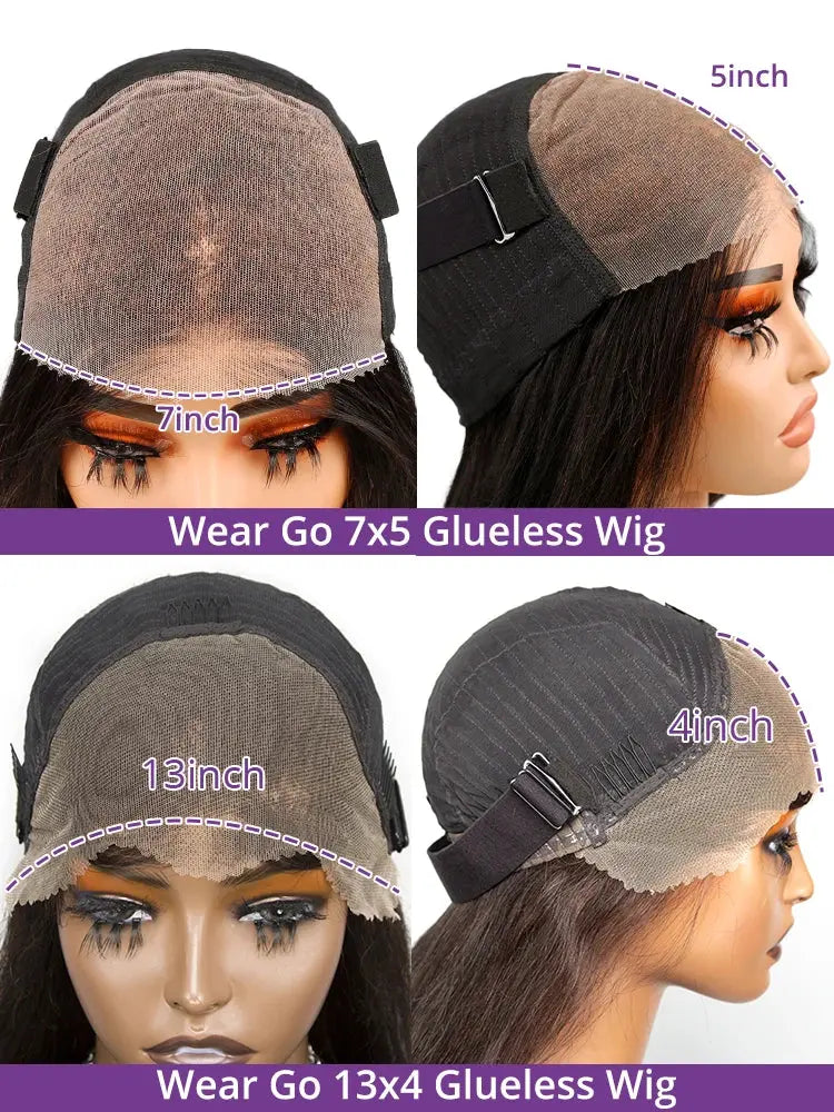 Wear and Go Bone Straight Human Hair Wig Luxegan