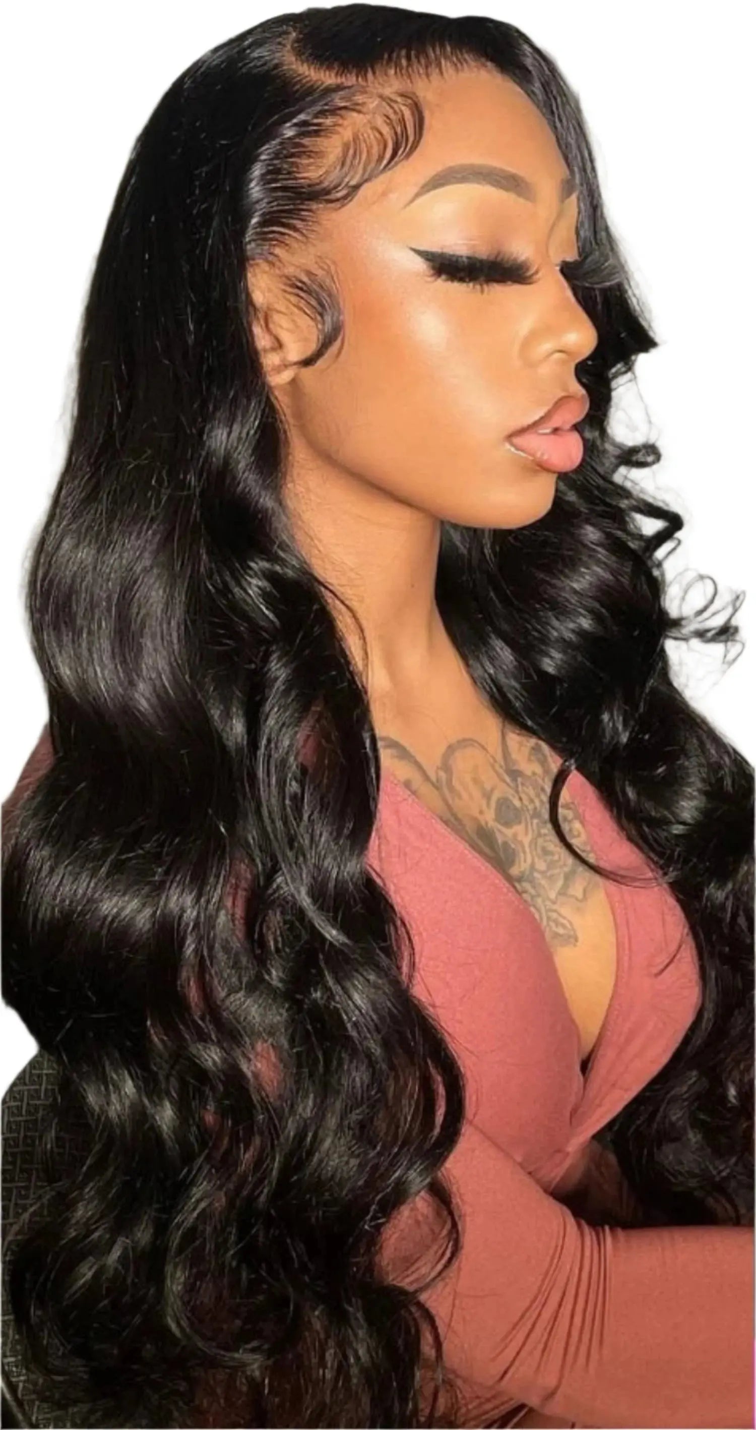 Wear and Go Brazilian PrePlucked Wavy Glueless Human Hair Luxegan