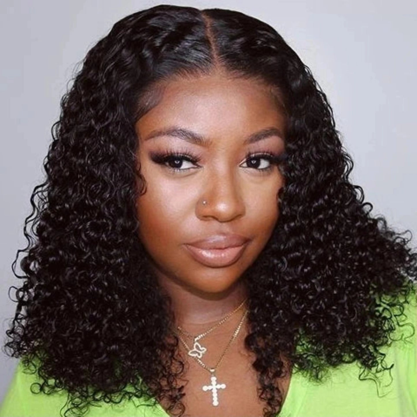 Wear and Go Glueless Short Curly Bob Wig | Deep Wave | 13x5x1 Lace Front | Brazilian Remy Hair Luxegan