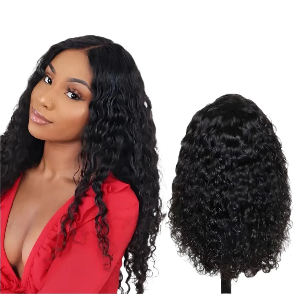 Wear and Go Glueless Short Curly Bob Wig | Deep Wave | 13x5x1 Lace Front | Brazilian Remy Hair Luxegan