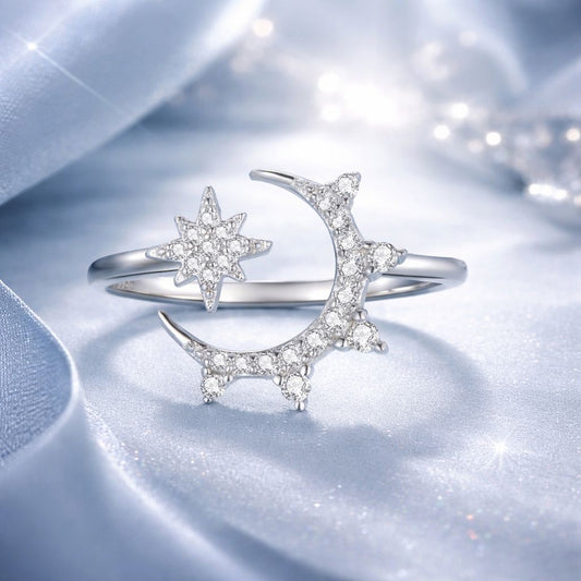 Anillo de Plata de Ley 925 con Circonitas engastadas en Pavé