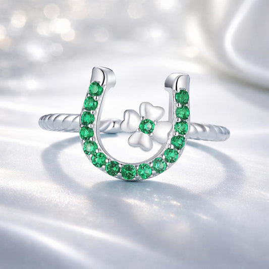 Anillo de circonita cúbica con baño de platino y plata de ley 925 para mujer