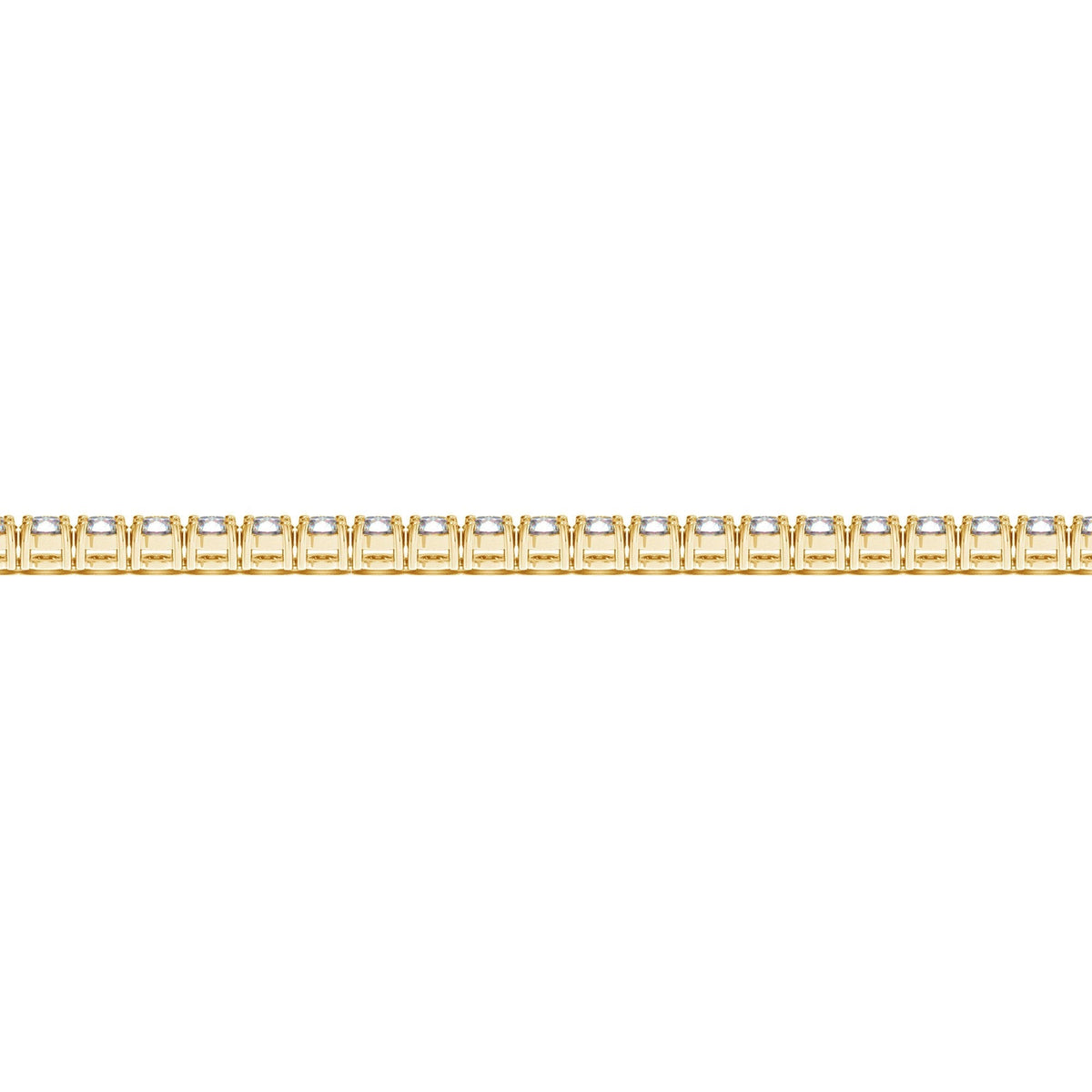 Lab Grown Round Diamond Tennis Bracelet in 14k Yellow Gold (4 cctw F/G VS2/SI1)