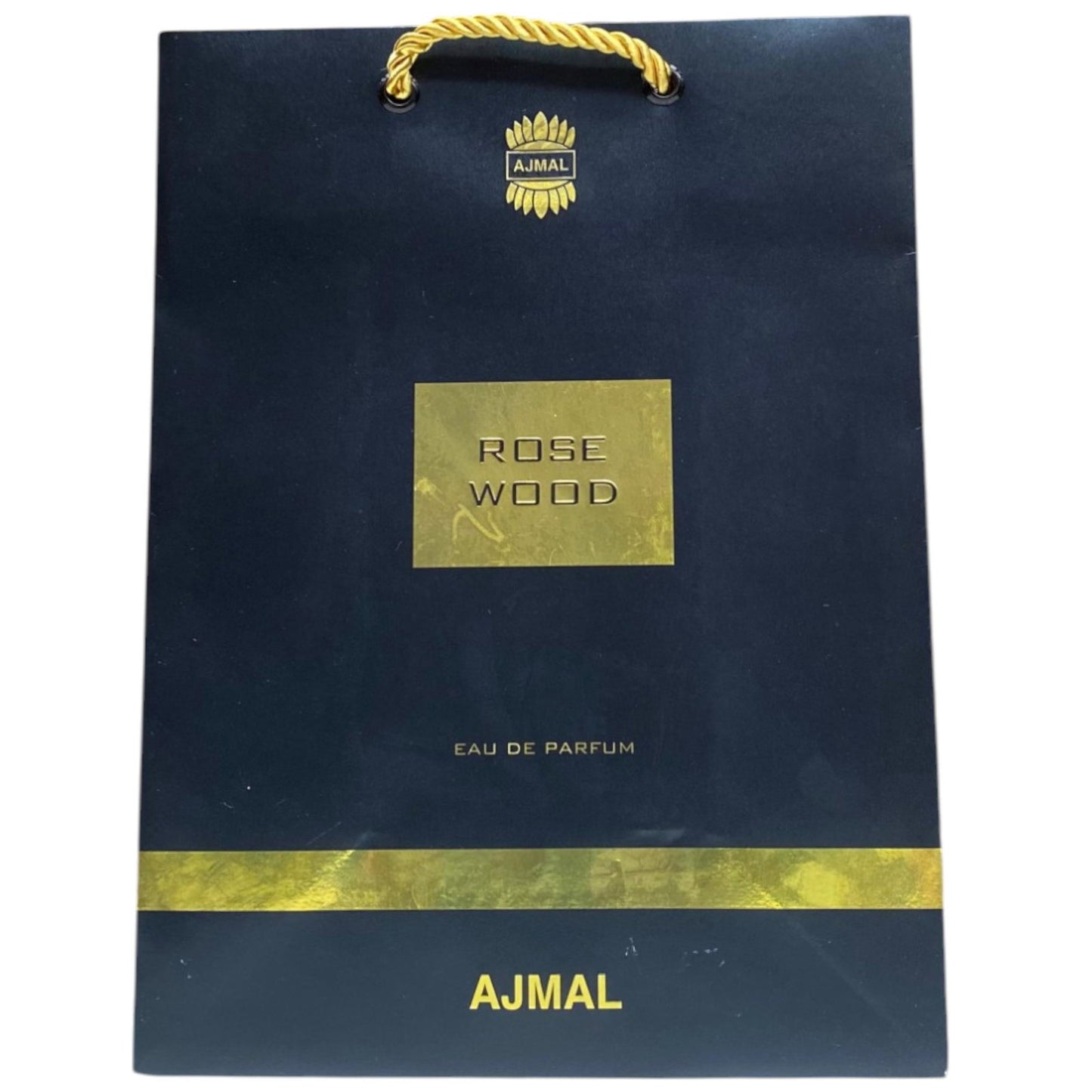 Ajmal, Rose Wood, Shopping, Cardboard Shopping Bag, Paper, Black - view 2