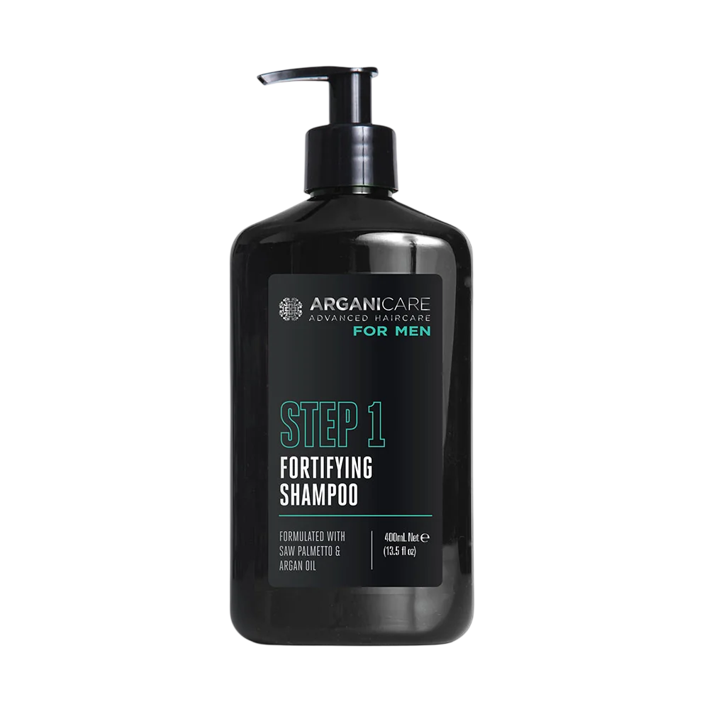 Arganicare, Men Step 1, Organic, Hair Shampoo, Strengthening & Anti-Hair Loss, 400 ml