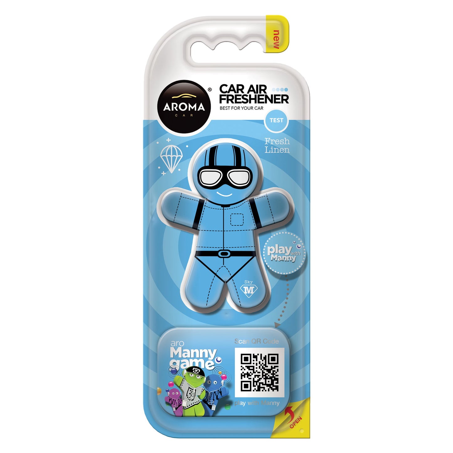 Aroma Car, Manny Fresh Linen, Car Air Freshener