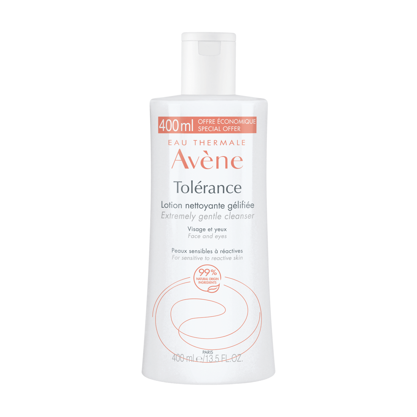 Avene, Tolerance, Gentle Cleansing, Cleansing Lotion, For Face, 400 ml
