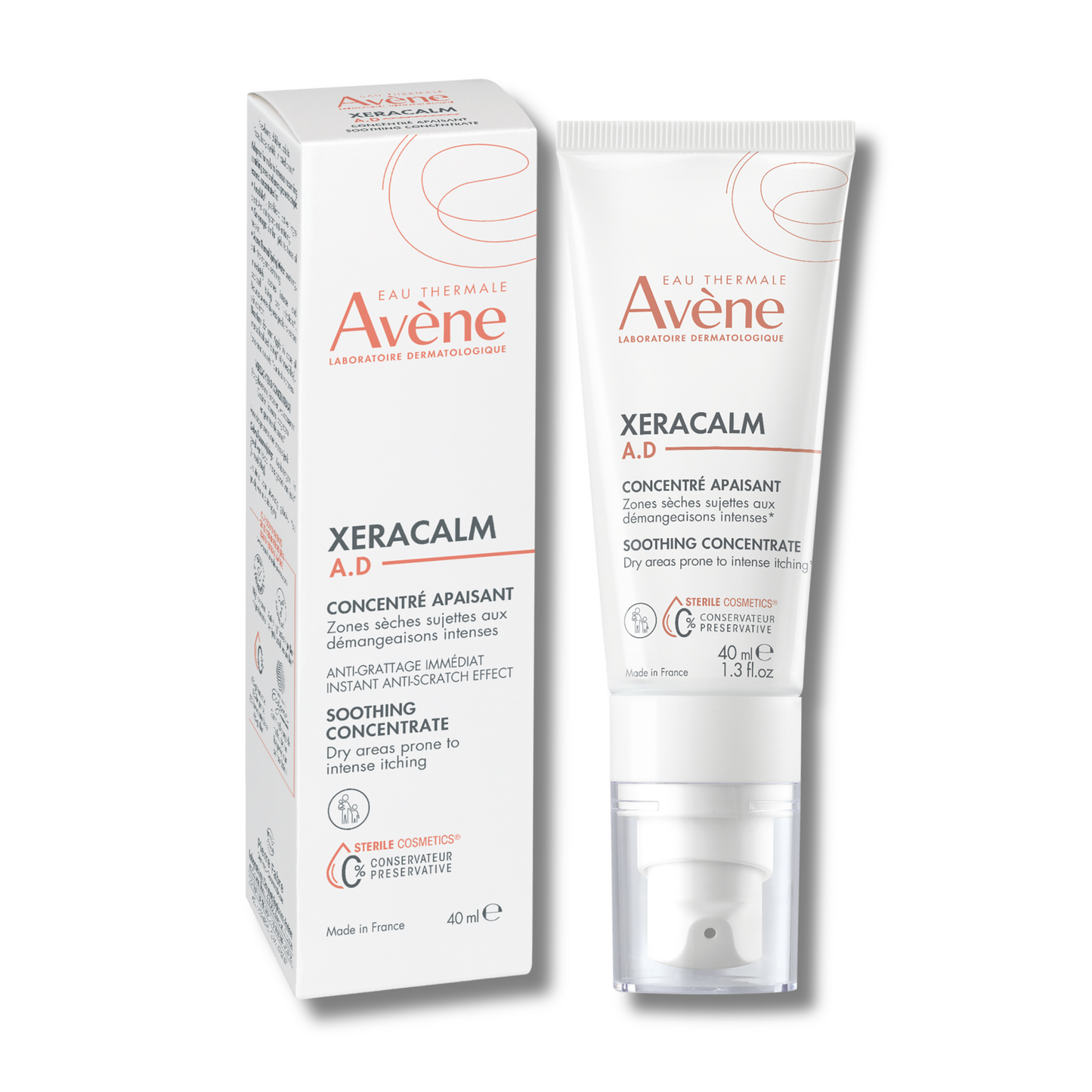 Avene, XeraCalm A.D, Anti-Scratching & Soothing, Concentrate, 40 ml