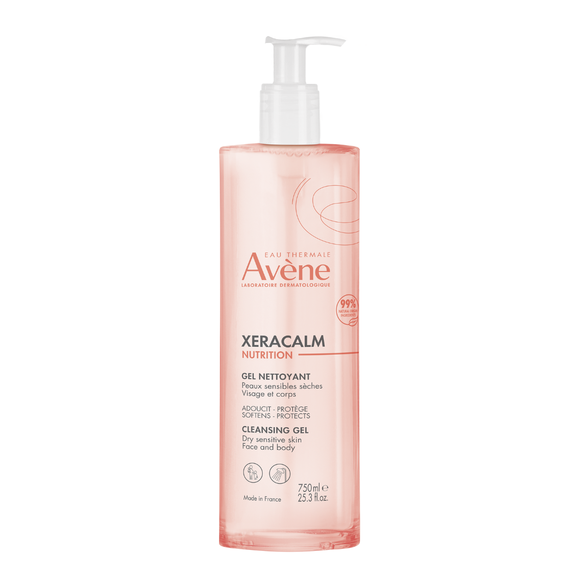 Avene, XeraCalm Nutrition, Gentle Cleansing, Cleansing Gel, For Face & Body, 750 ml