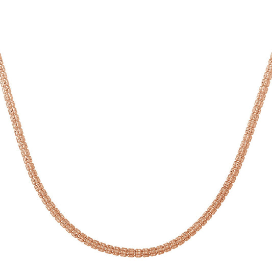 Cadena Ice Barrel de Oro Rosa de 14k (3.10 mm)