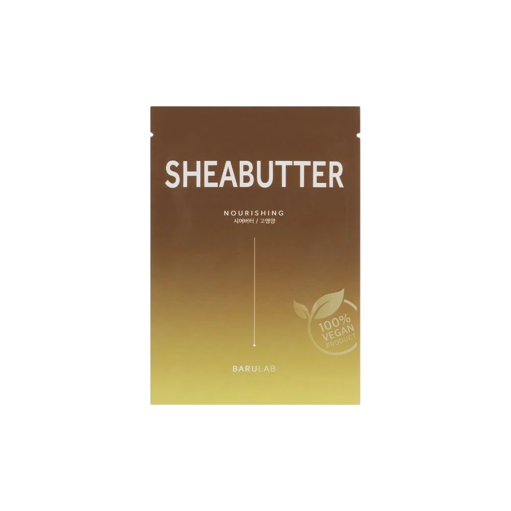Barulab, The Clean Vegan, Shea Butter, Nourishing, Sheet Mask, For Face, 23 g