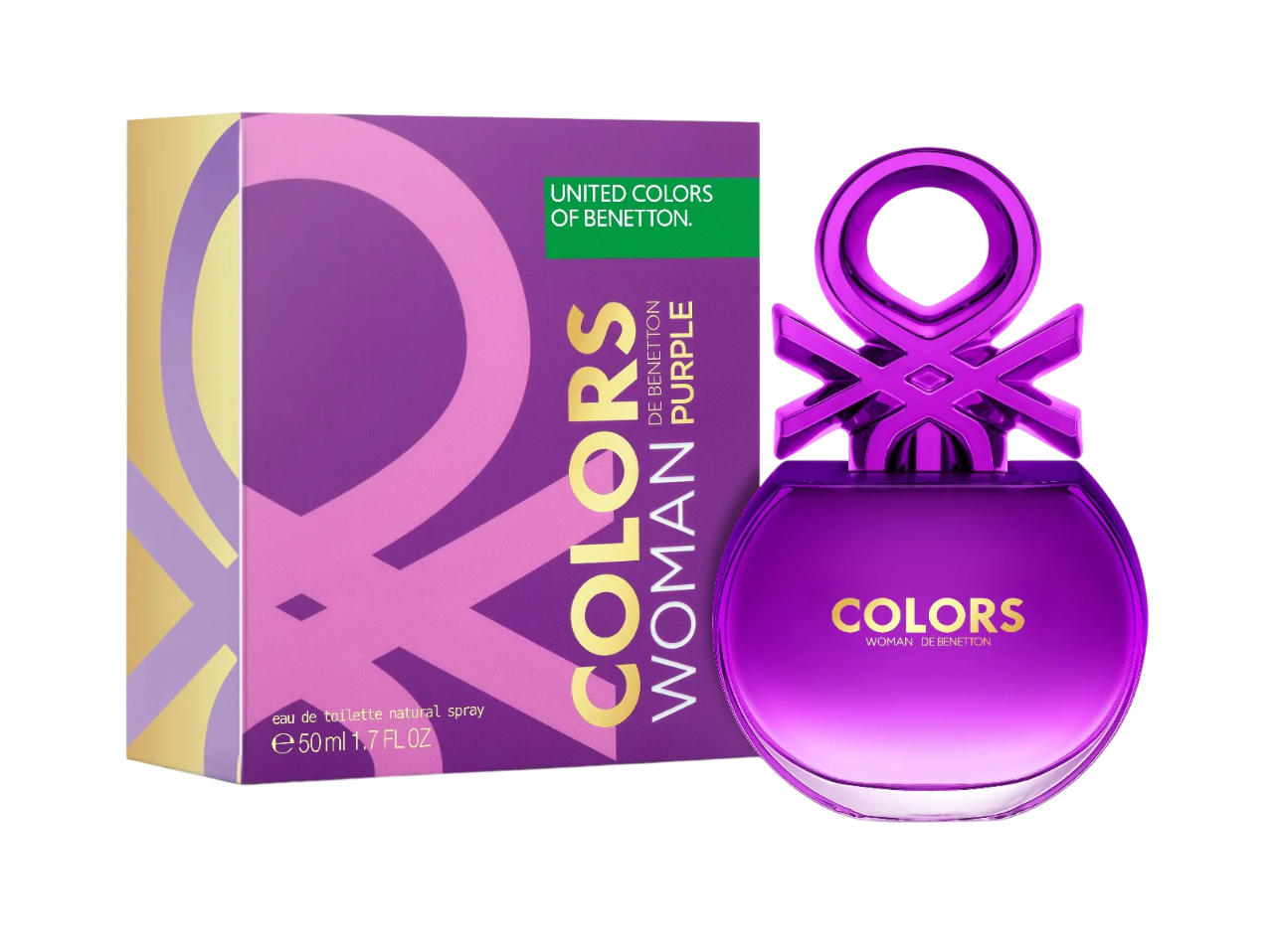 Benetton, Colors Purple, Eau De Toilette, For Women, 50 ml