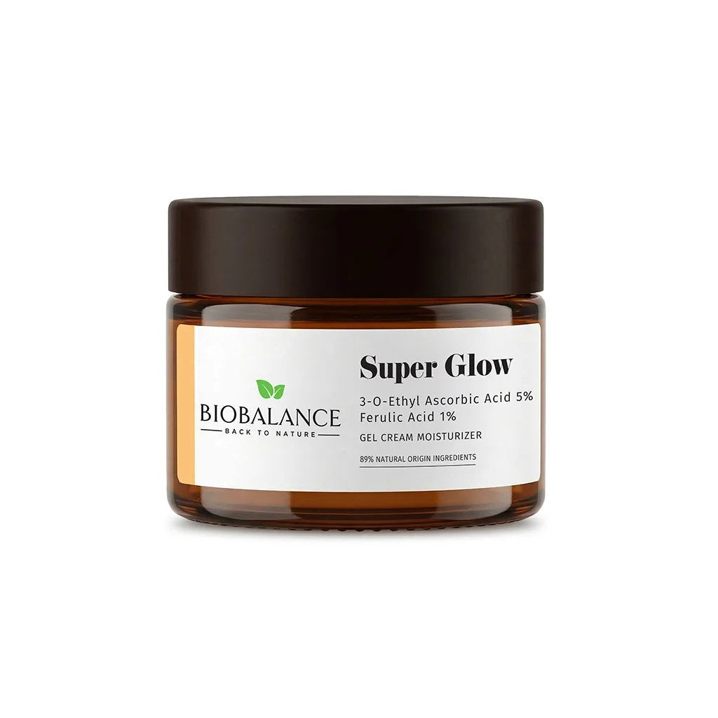 Bio Balance, Super Glow, Brightening, Anti-Aging & Anti-Wrinkle, Morning & Evening, Gel Cream, For Face, 50 ml