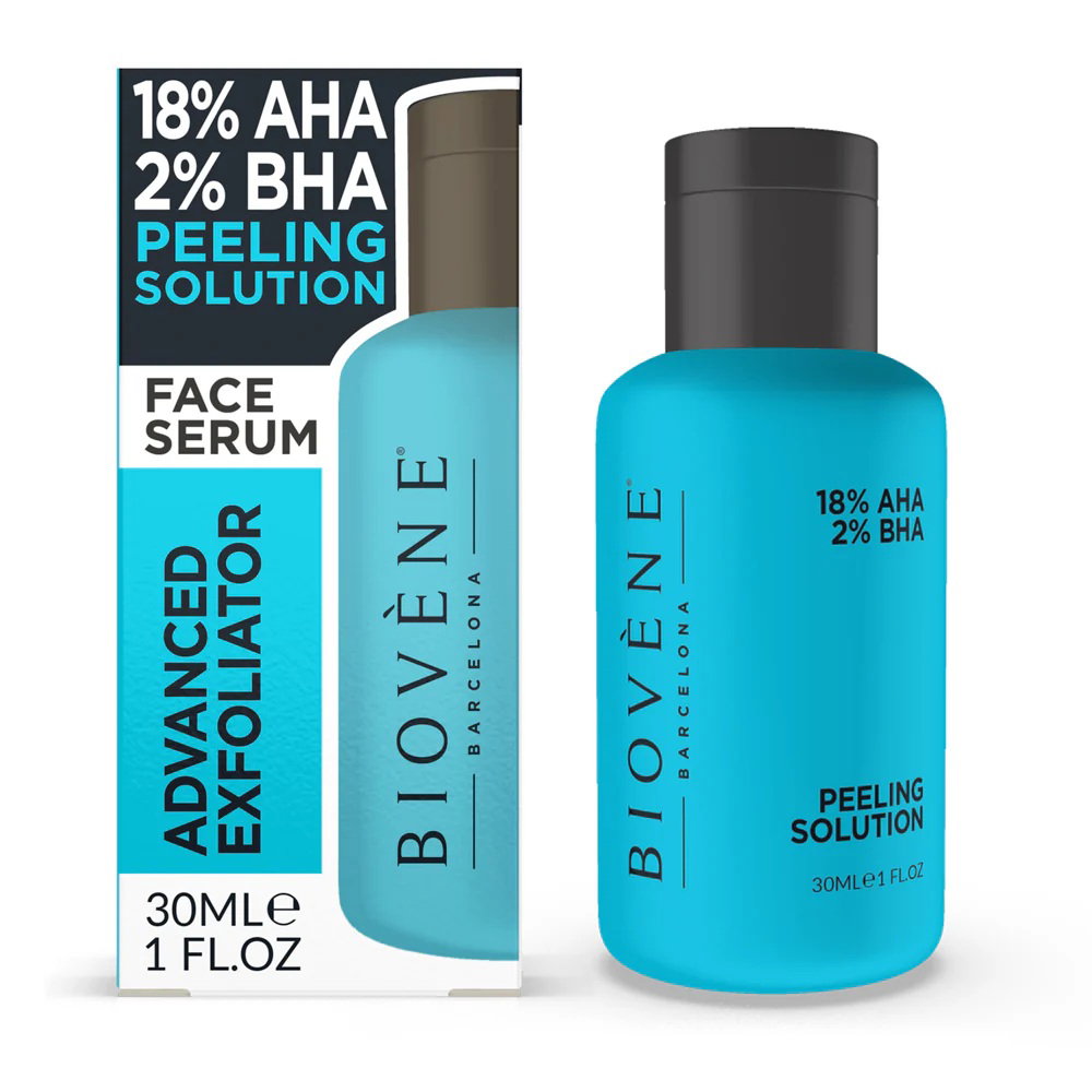 Biovene, Peeling Solution, 18% AHA, Even Skin Tone, Serum, For Face, 30 ml