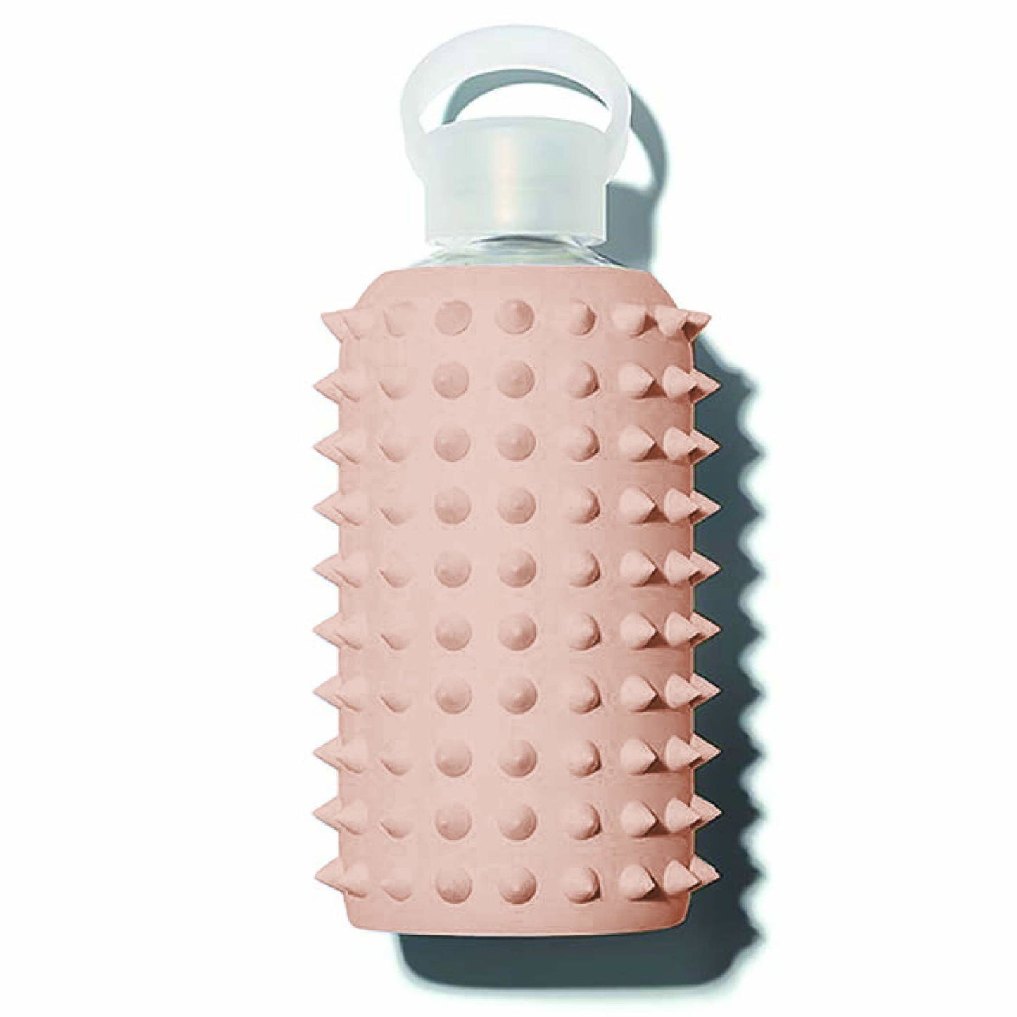 Bkr, Teddy Spiked, GWP Glass Water Bottle, Pink, 500 ml