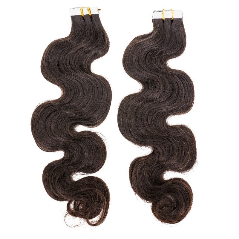 Raw Body Wave 100% Human Hair Tape In Extensions Luxegan