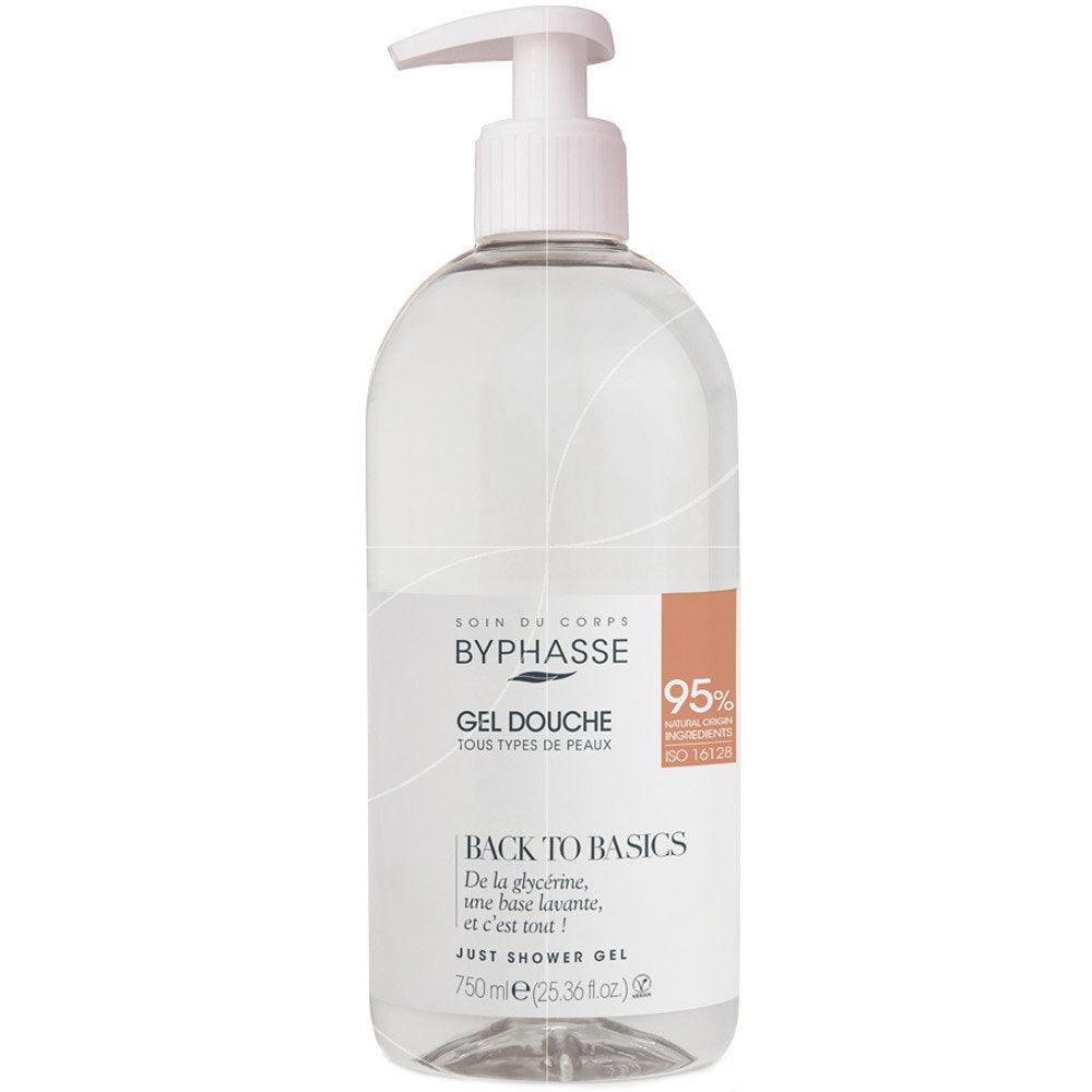 Byphasse, Back To Basics, Shower Gel, Skin, All Skin Types, 750 ml *Tester