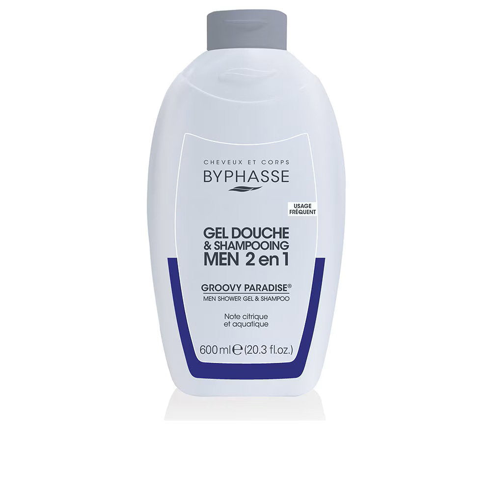 Byphasse, Groovy Paradise, Shower Gel & Shampoo 2-In-1, 600 ml