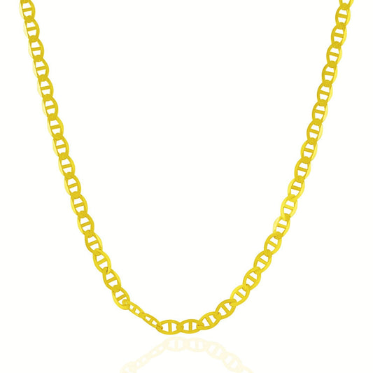 Cadena de eslabones Mariner de oro amarillo de 10k y 4.5mm