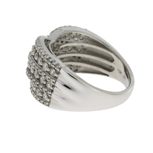 Anillo de Diamantes de 1.00ct Oro Blanco de 10KT