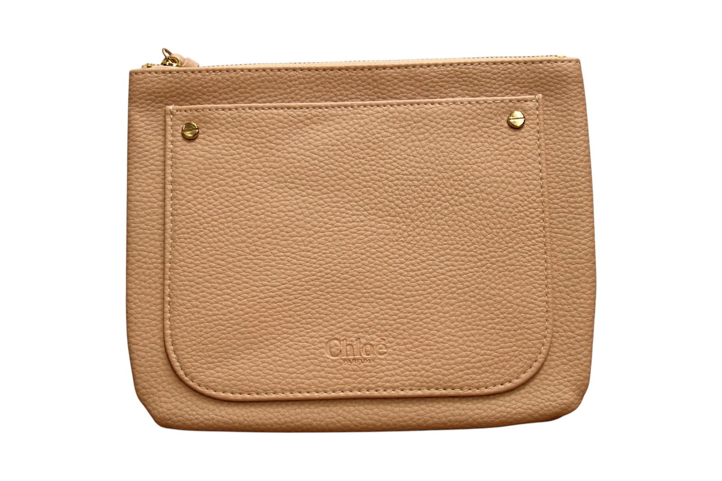 Chloe, Chloe, Synthetic Leather, Textile Handbag, Travel, Brown