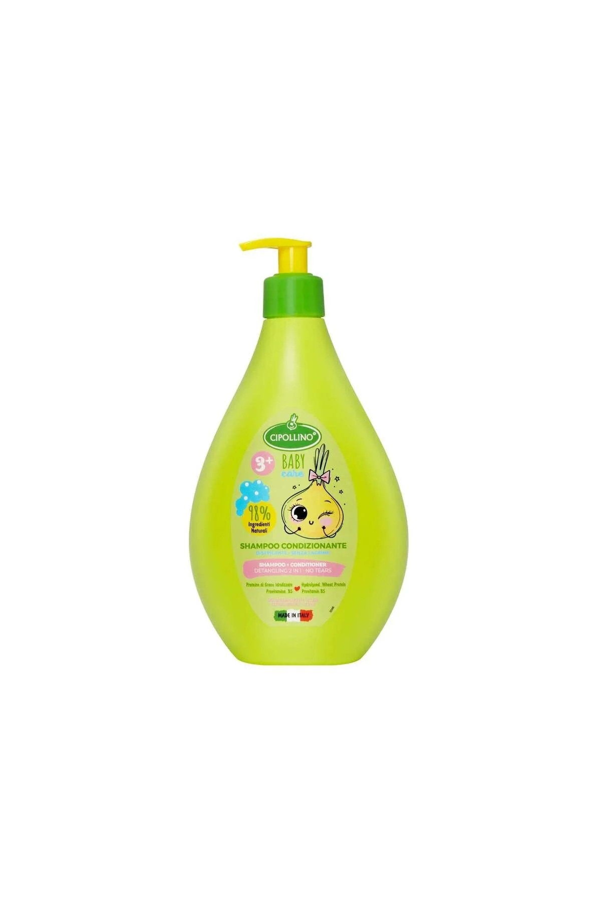 Cipollino, Baby Care, Hair Shampoo & Conditioner 2-In-1, Detangling & Gentle, 400 ml