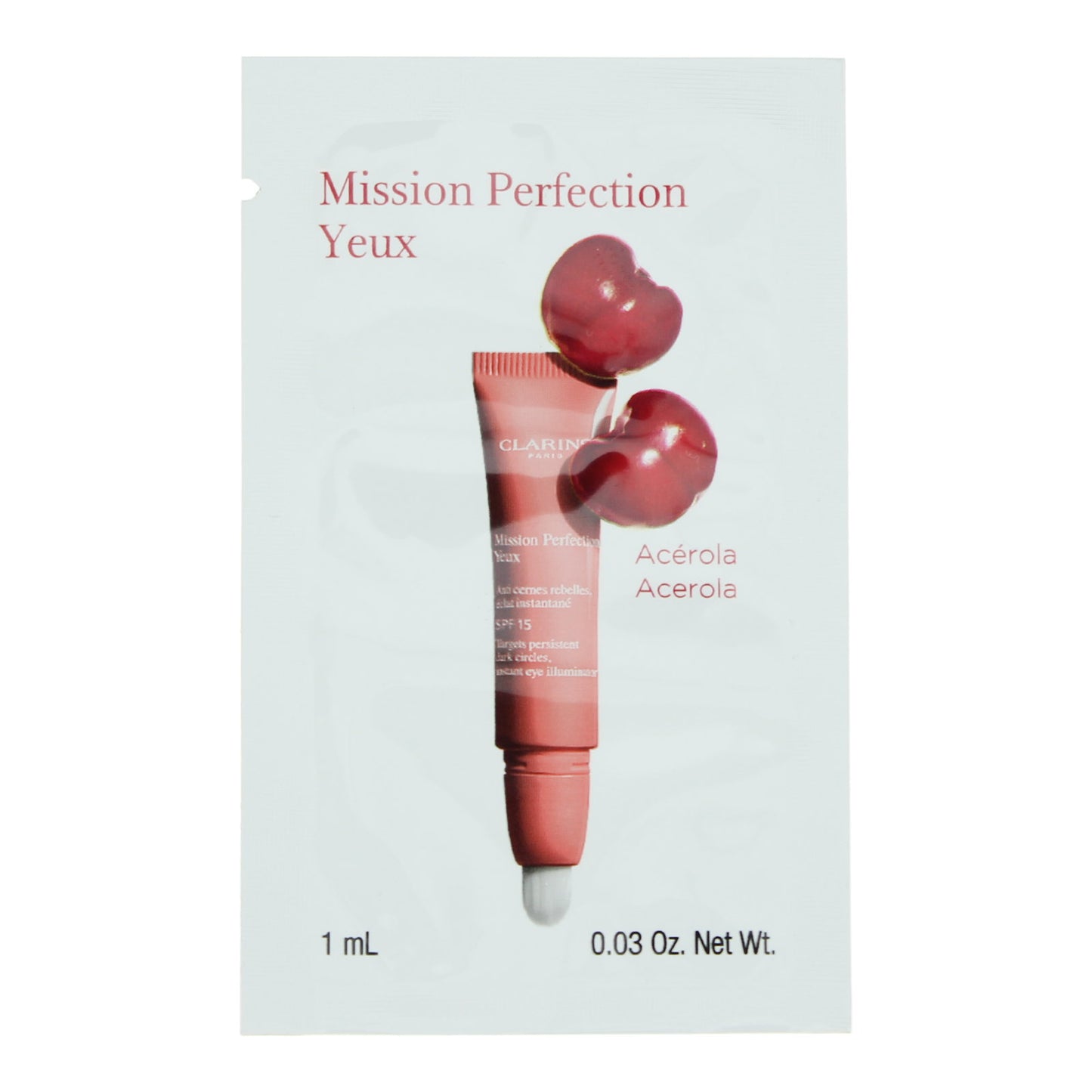 Clarins, Mission Perfection, Acerola extract, Anti-Dark Circles, Daily, Eye Serum, SPF 15, 1 ml *Sample