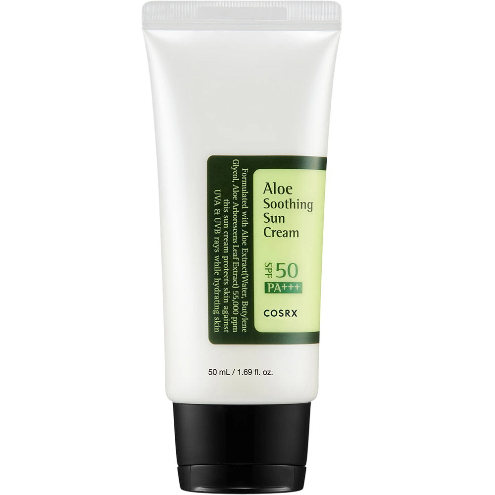 Cosrx, Aloe Soothing Sun, Hydrating & Protecting, Sunscreen Cream, SPF 50, 50 ml