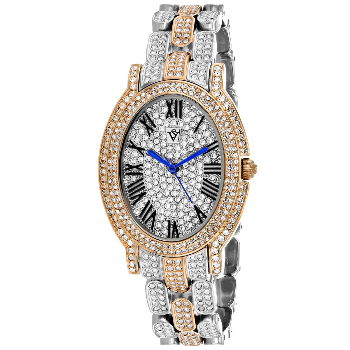 Christian Van Sant Women's Amore Watch 35mm Silver Dial Silver & Rose Gold Bracelet