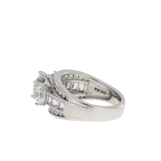 Circonio Cúbico CZ SS Plata Esterlina Nupcial