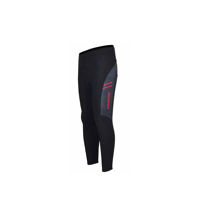 Darevie, Cycling 3D Pad, Sports Men Synthetic Leggings, Black