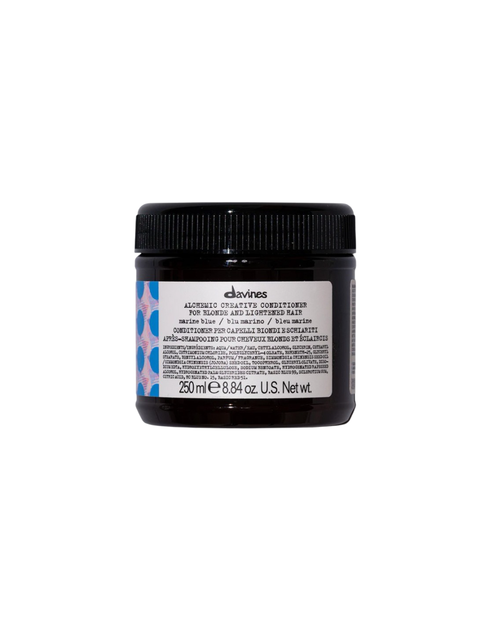Davines, Alchemic, Hair Colour Conditioner, Marine Blue, Enhances Color Vibrancy, 250 ml