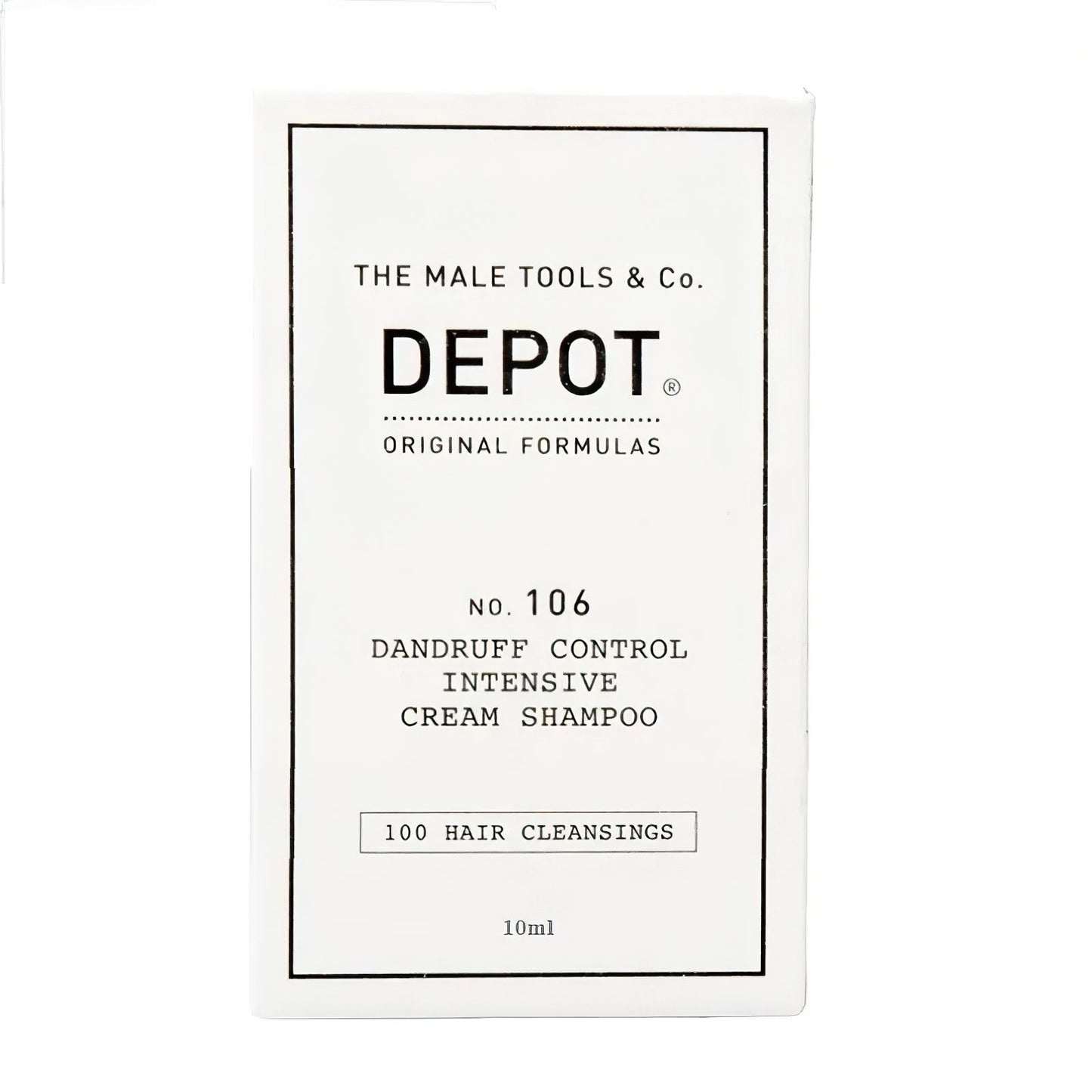 Depot, 100 Hair Cleansing No. 106, Pro-Vitamin B5, Hair Shampoo, Anti-Dandruff, 10 ml