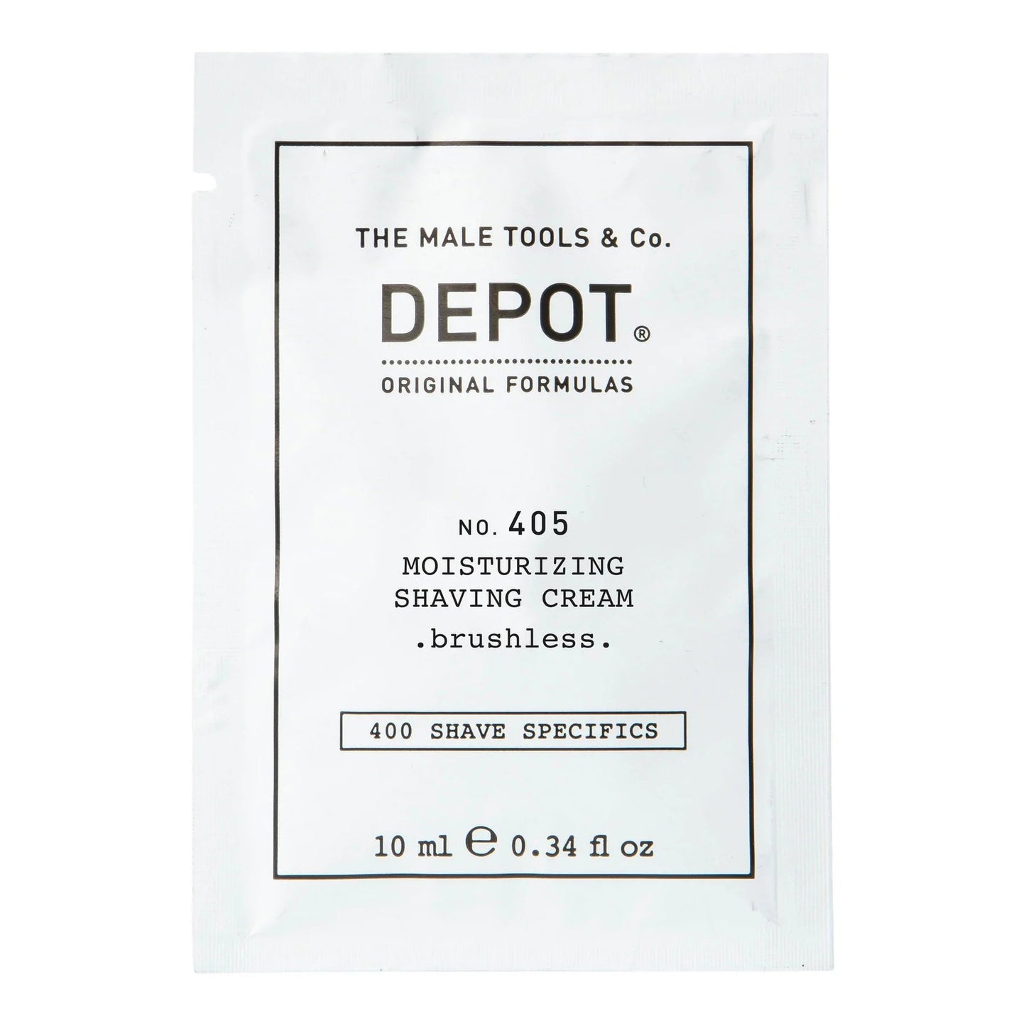 Depot, 400 Shave Specifics No. 405, Allantoin, Moisturizing, Shaving Cream, 10 ml